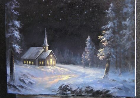 Paint With Kevin Hill Snowy Christmas Kevin Hill Paintings