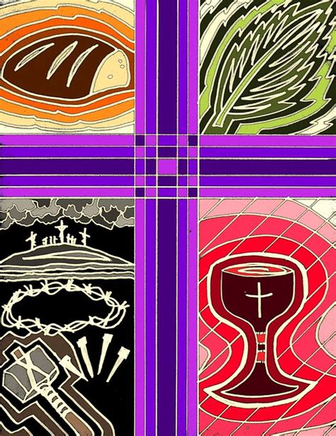 Lent Worship Bulletin Art Purple Reign By Stushie Stushie Art