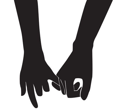 Pinky Promise Hand Holding Vector Vector Art At Vecteezy