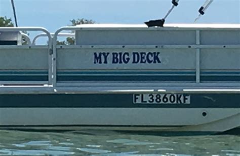 Pin By G Girl On Sweet Boat Names Funny Boat Names Boat Humor Deck Boat