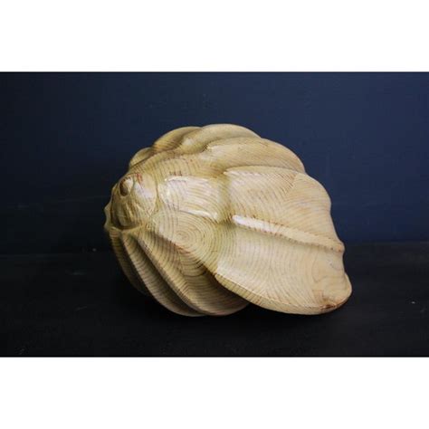 Sarreid Hand Carved Wooden Shell Chairish