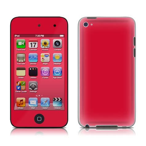 Solid State Red Ipod Touch 4th Gen Skin Istyles