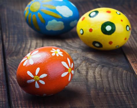 Colorful Painted Easter Eggs Stock Photo Image Of Season Colorful