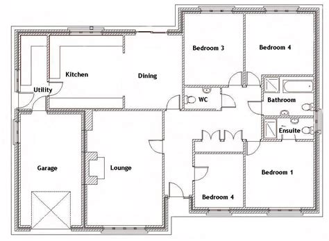 House Design Plan 9x125m With 4 Bedrooms Home Design Bungalow