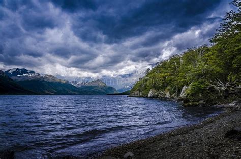 Patagonian Landscape In Ushuaia Argentina Stock Photo Image Of Beach