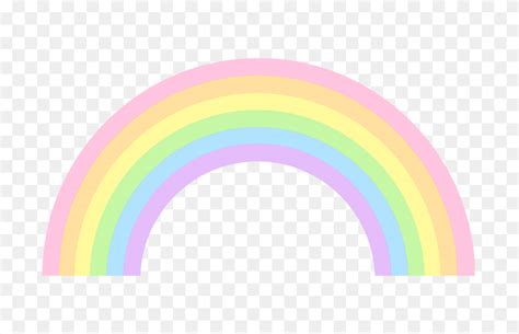 Cute Pastel Rainbow Clip Art Rainbow Clipart Png Flyclipart