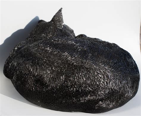 Black Cat Urn For Ashes Cremation Urn Pet Sleeping Cat Etsy