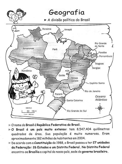Avaliação De Geografia 4 Ano Território Brasileiro