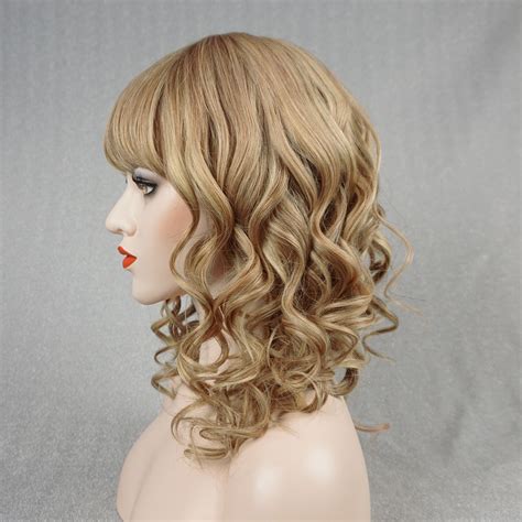 Ash Blonde Human Hair Wigs For White Women Curly Loose Wave Etsy Uk
