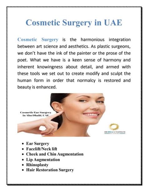 Cosmetic Surgery In Uae Pdf