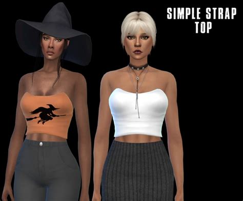 Sims 4 Strapless Top