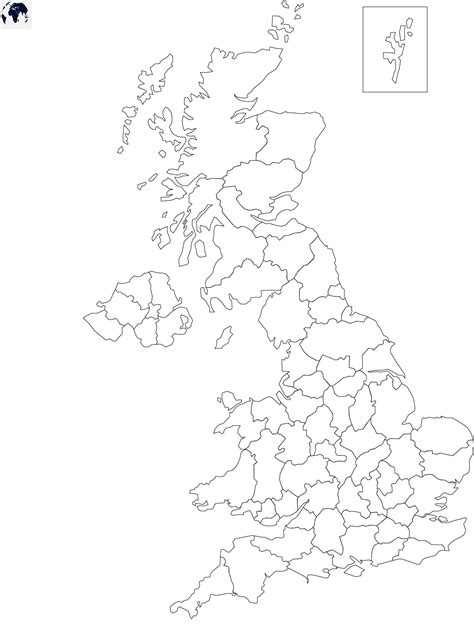 Transparent PNG United Kingdom Map Blank World Map