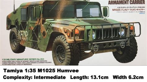 Tamiya 135 Humvee M1025 Kit Review Youtube