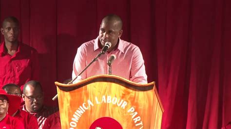 dominica labour party s political leader s address in st joe youtube