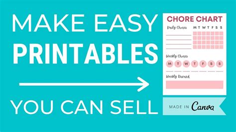 How To Create A Printable In Canva To Sell On Etsy Digital Product