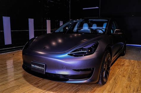 Tesla Model 3 Vinyl Wrap In Richmond Twiisted Wrap