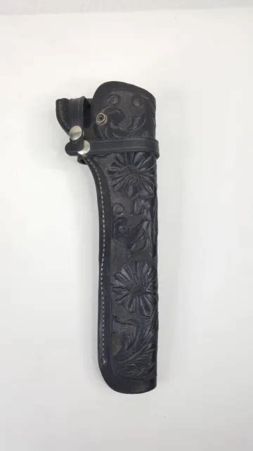 Vintage Hand Made By Viking Mexico Rh Black Leather Holster