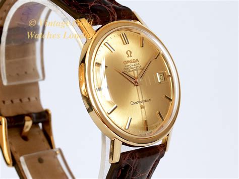 Omega Constellation 18k Gold Dial 1964 Vintage Gold Watches