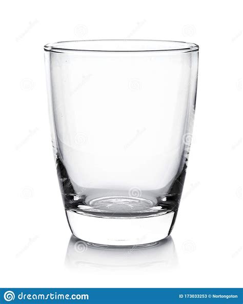Empty Glass Isolated On White Background Stock Image Image Of Single