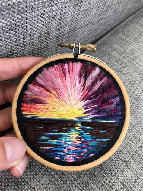 I Stumbled Across This Great Thread Art Work Thread Art Embroidery