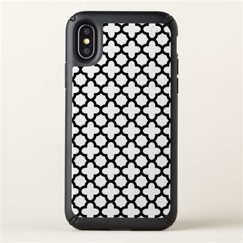 Black And White Quatrefoil Speck Iphone X Case Case Plus