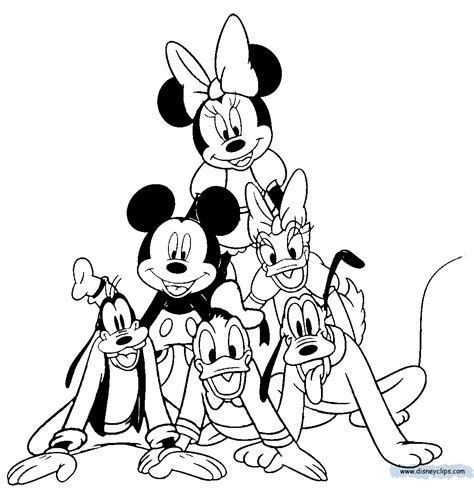 Mickey mouse & friends coloring pages. BABY Mickey Mouse AND FRIENDS Coloring Pages - Coloring Home