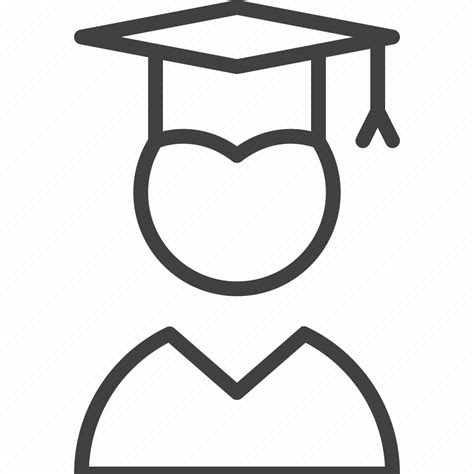 College Graduate Hat Student Icon Download On Iconfinder