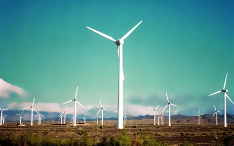 Energia Verde Plantillo De Turbinas De Viento Fondos De Pantalla Hd