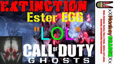 Call Of Duty Ghosts Multiplayer Extinction Easter Egg Lol Youtube