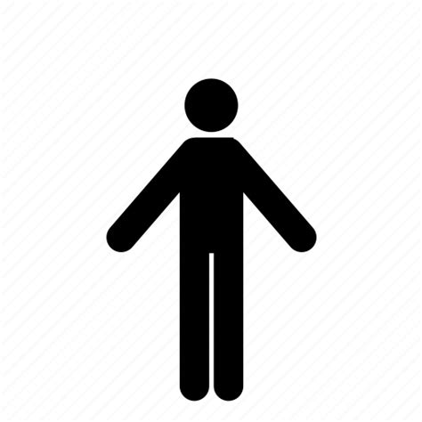 Arms Out Man People Person Stick Figure Icon