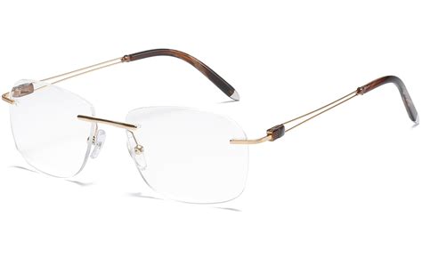 Square Rimless Optical Glasses Unisex 868 Unieowfaglasses