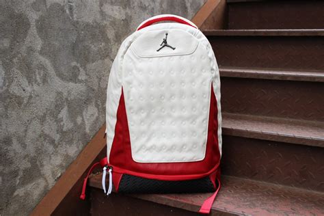 Air Jordan Retro 13 Backpack Whitegym Red For Sale The Sole Line