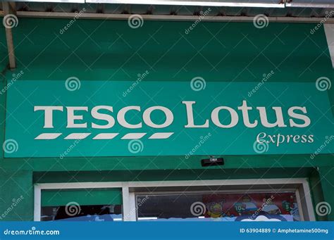 Tesco Lotus Brand Editorial Stock Image Image Of Store 63904889