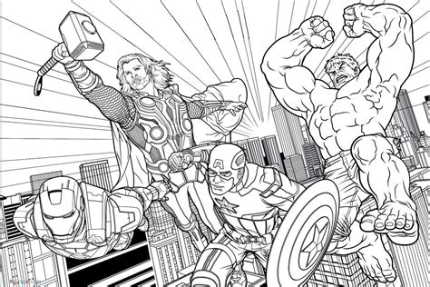 24+ clever pics Free Printable Marvel Coloring Pages / Avengers Age Of
