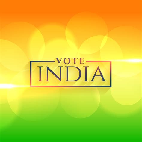 Vote India Background With Indian Flag Colors Download Free Vector
