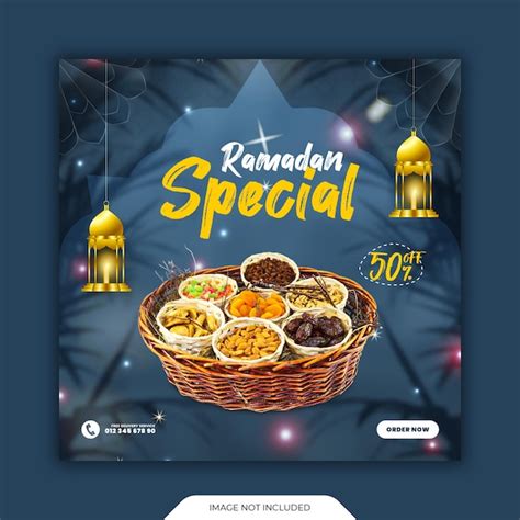 Premium Psd Special Ramadan Kareem Food Sale Social Media Post And