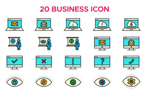 20 Business Icon Set Graphic By Captoro · Creative Fabrica