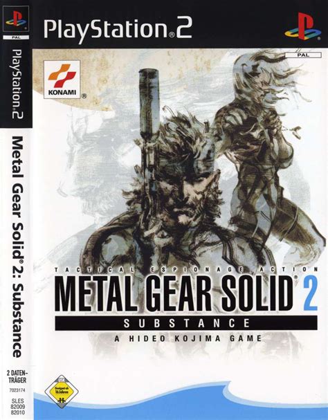 Metal Gear Solid 2 Substance Palde Front Playstation 2 Covers