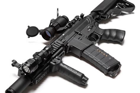 Us Special Forces M4a1 Custom Build Assault Rifle Stock Photo