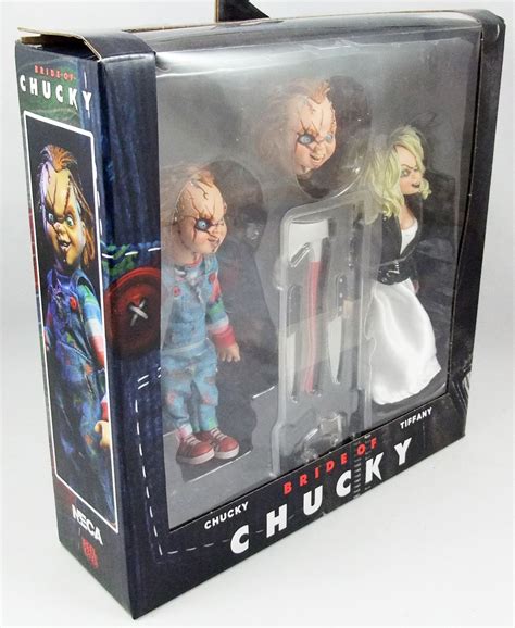 Bride Of Chucky Neca Chucky And Tiffany 5 Clothed Retro Figures