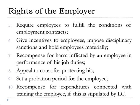 Employee Rights And Responsibilities Ppt Online