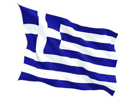Fluttering Flag Illustration Of Flag Of Greece