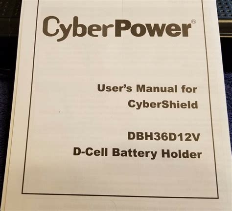 Cyberpower Cybershield Dbh36d12v D Cell Battery Holder Shield Verizon