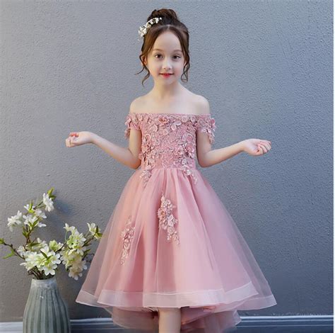 Elegant Beaded Appliques Flower Girl Dress Party Pageant Gown