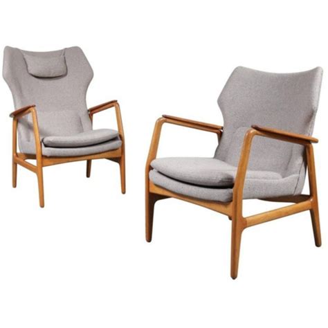 Stunning Set Of Two Bovenkamp Easy Chairs Designed By Aksel Bender
