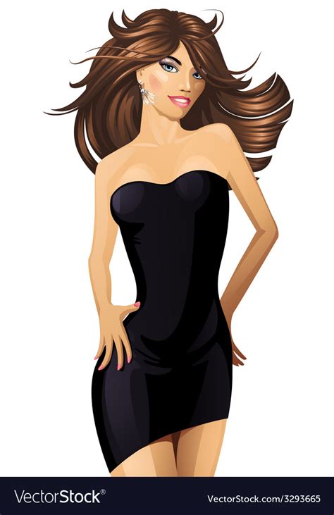 Sexy Dancing Woman Royalty Free Vector Image Vectorstock