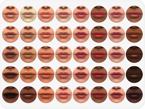 The Sims Resource Nat Lips Skin Detail