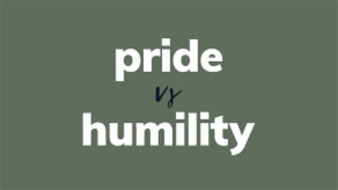 Humility Vs Pride The Scripts From Jesus