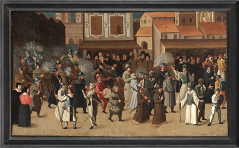 Procession Of The League French School Of The Late 16th Century Ref