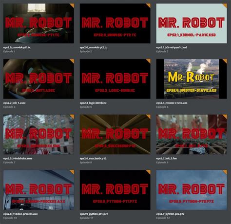 Collection Mr Robot Title Cards Rplexposters